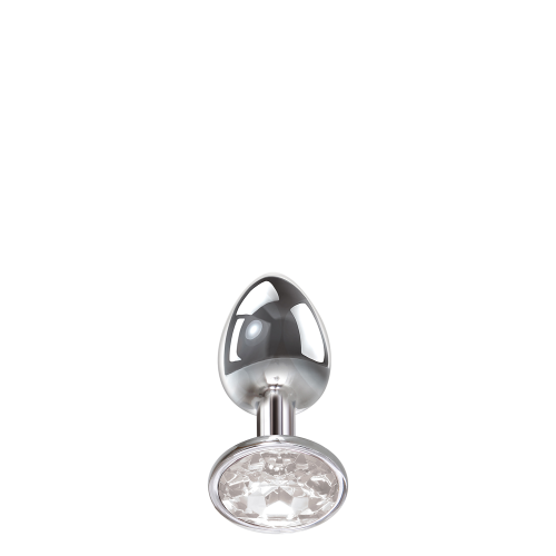 Анальная пробка с камнем A&E CLEAR GEM ANAL PLUG SMALL