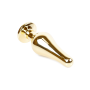 Анальная пробка с розовым камнем Plug-Jewellery Gold BUTT PLUG- Pink