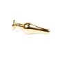 Анальная пробка с розовым камнем Plug-Jewellery Gold BUTT PLUG- Pink