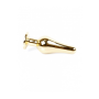 Анальная пробка с розовым камнем Plug-Jewellery Gold BUTT PLUG- Rose