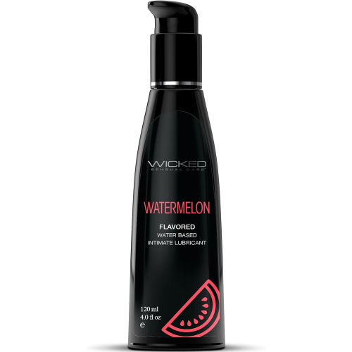 Съедобный лубрикант со вкусом арбуза Wicked Aqua Watermelon Flavored, 120 мл