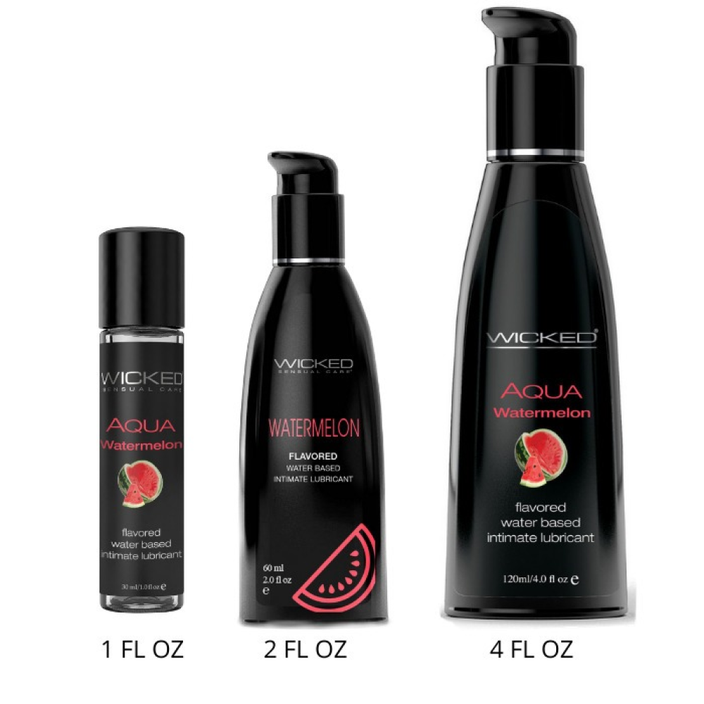 Съедобный лубрикант со вкусом арбуза Wicked Aqua Watermelon Flavored, 120 мл