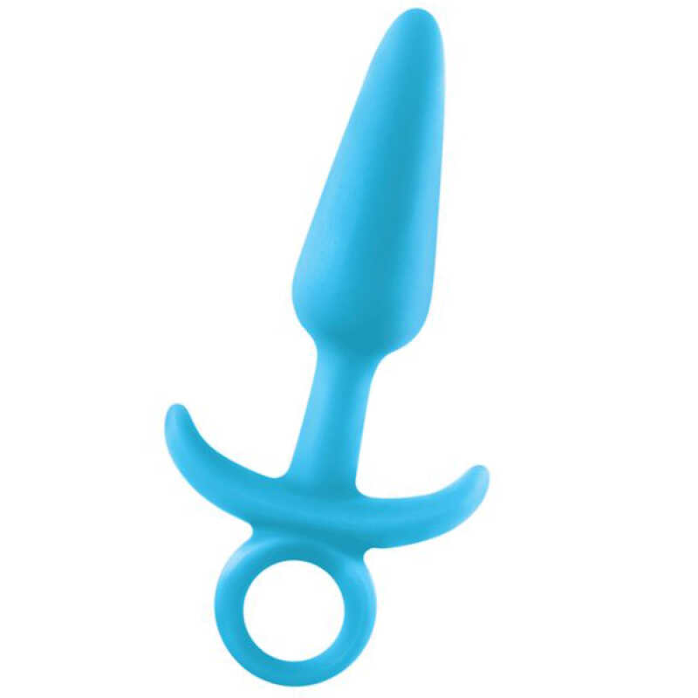 Анальная пробка с кольцом светящаяся FIREFLY PRINCE MEDIUM BLUE