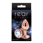 Анальная пробка NS Novelties REAR ASSETS ROSE GOLD SMALL CLEAR