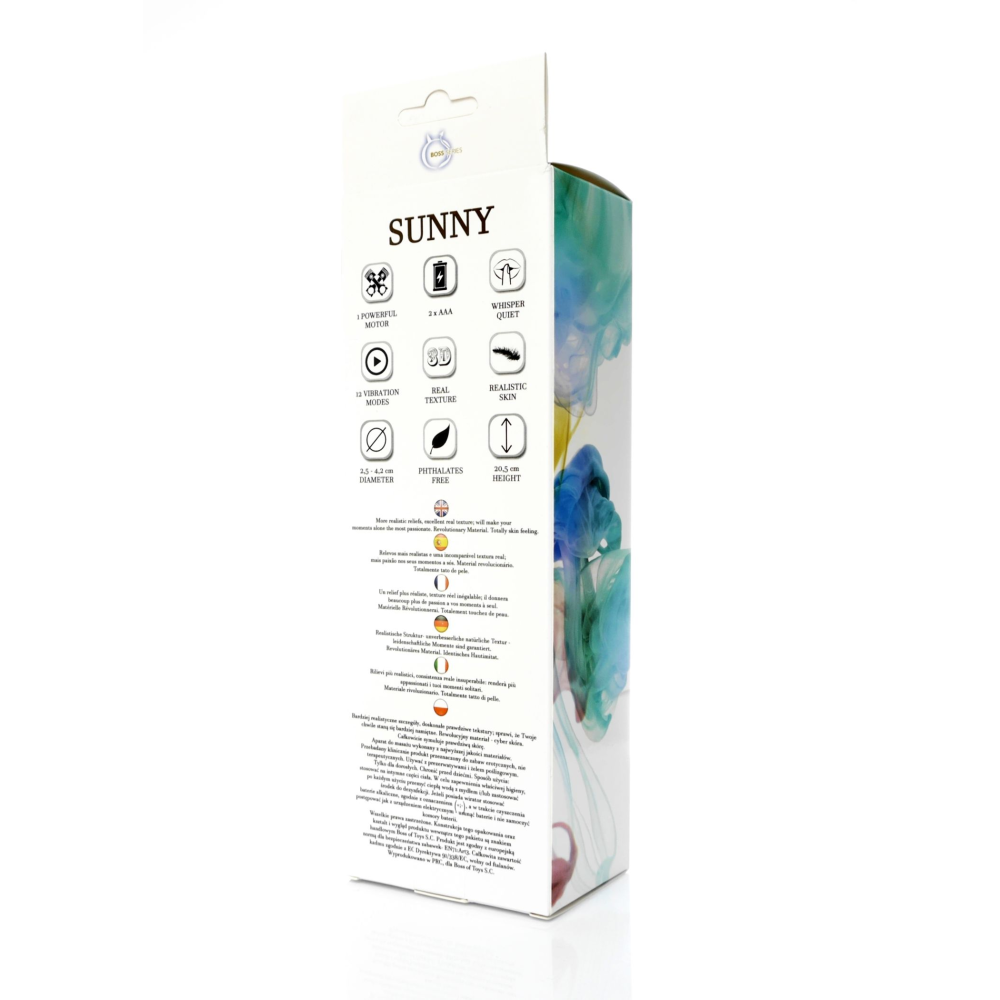 Вибратор реалистичный SUNNY, киберкожа