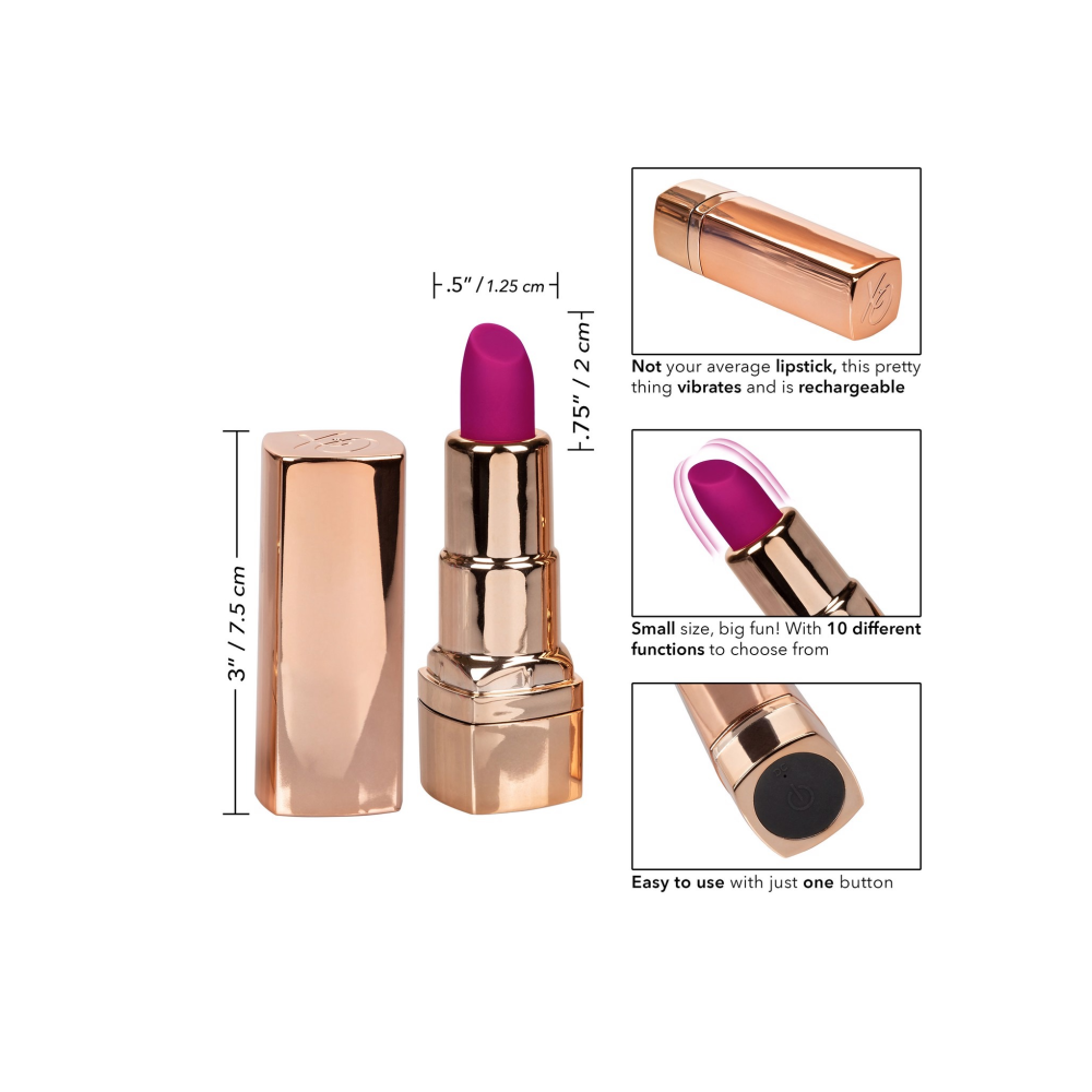 Вибратор-Помада для клитора и эрогенных зон CalExotic Hide & Play Lipstick Recharge