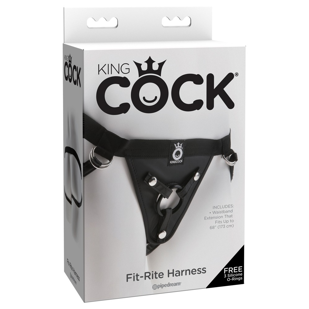 Трусики для страпона Pipedream King Cock кольцевое крепление, цвет черный
