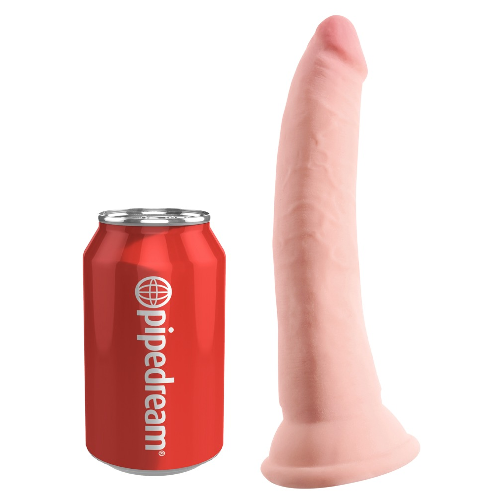 Фаллоимитатор реалистичный на присоске Pipedream King Cock, бежевый