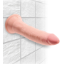 Фаллоимитатор реалистичный на присоске Pipedream King Cock, бежевый
