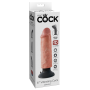 Вибратор реалистичный на присоске Pipedream King Cock, бежевый
