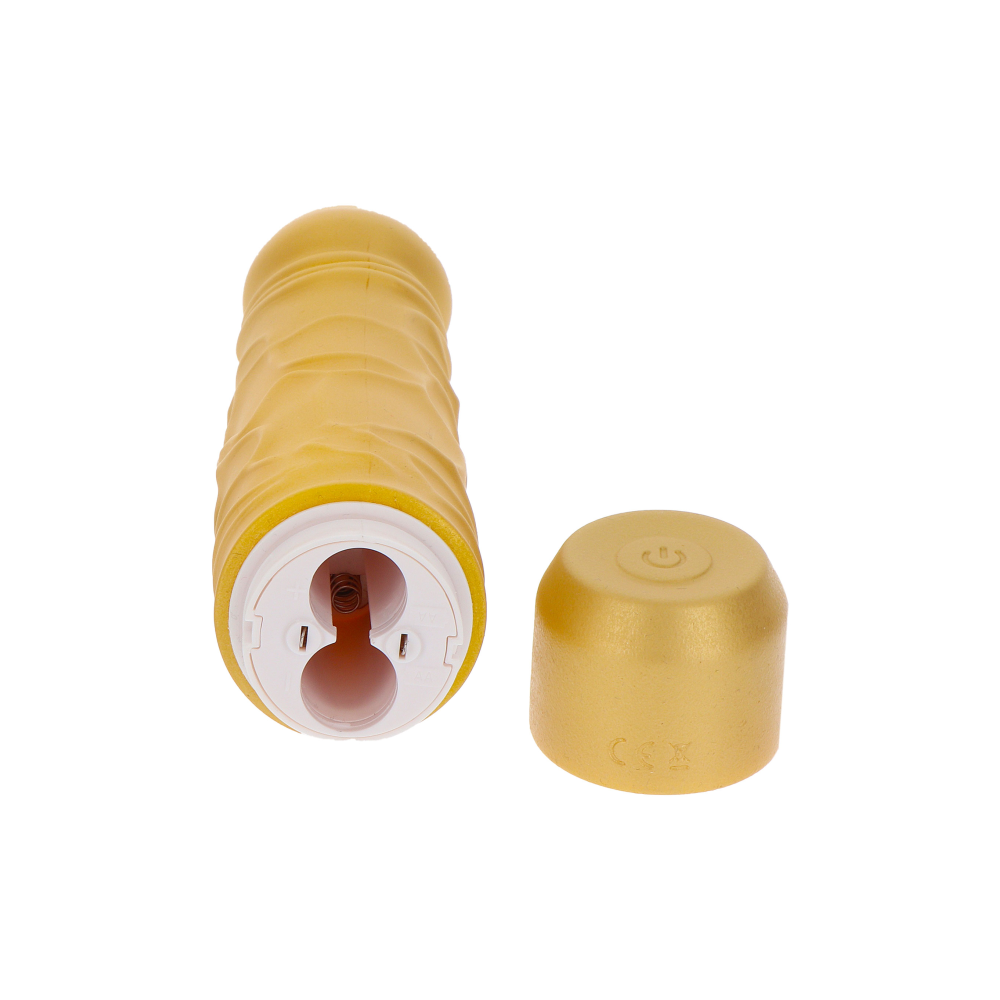 Вибратор реалистичный Gold Dicker, золотистый