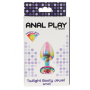 Анальная пробка S с кристаллом Toy Joy, разноцветная