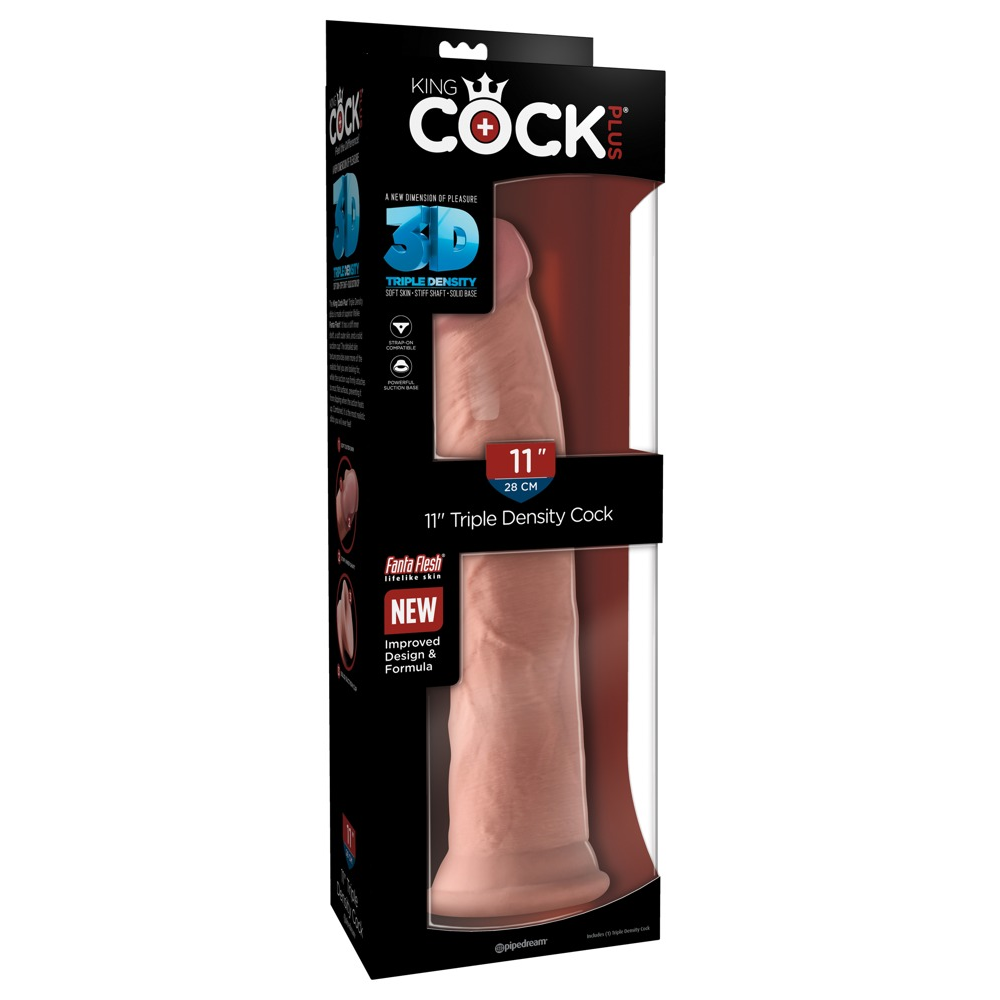 Фаллоимитатор на присоске без мошонки Pipedream King Cock бежевый