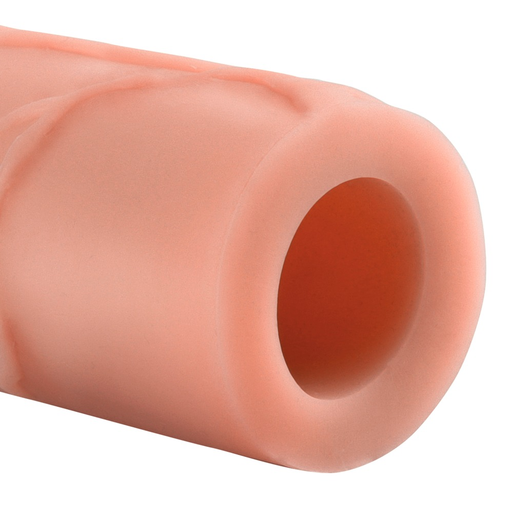 Насадка на член увеличивающая, реалистичная Pipedream Fantasy X-tensions, бежевая