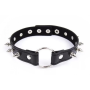 Ошейник с шипами Collar black with metal spikes