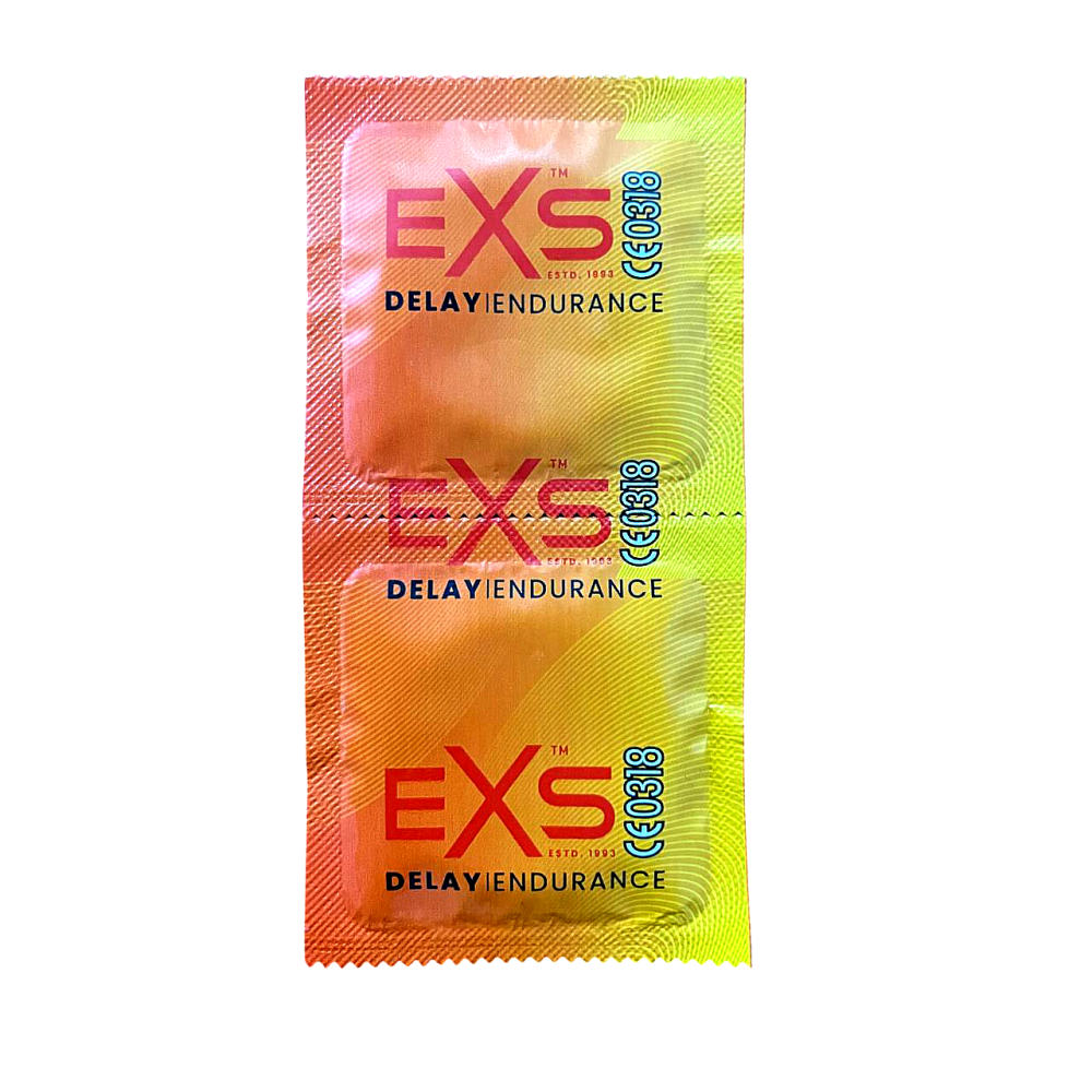 Презервативы анатомической формы Exs Delay с задержкой эякуляции, латексные (цена за упаковку,12 шт)