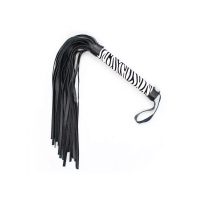 Флоггер DS Fetish Leopard flogger M black/white