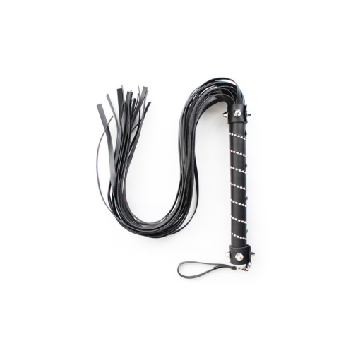 Флоггер DS Fetish Bling flogger with glass diampnd black