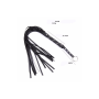 Флоггер DS Fetish Bling flogger with glass diampnd black