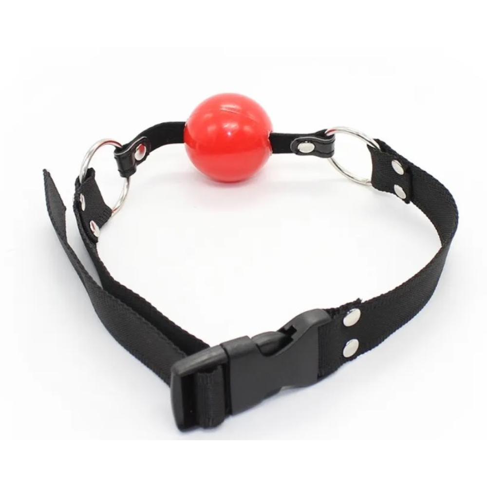 Нейлоновый кляп DS Fetish Nylon gag black/red