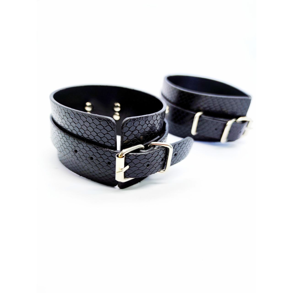 Система фиксации DS Fetish Ankle and hand cuff black
