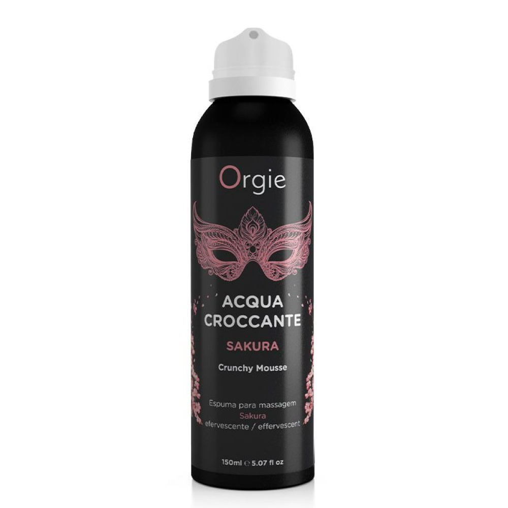 Шипучая увлажняющая пенка для массажа Acqua Crocante, Аромат: сакура, Orgie
