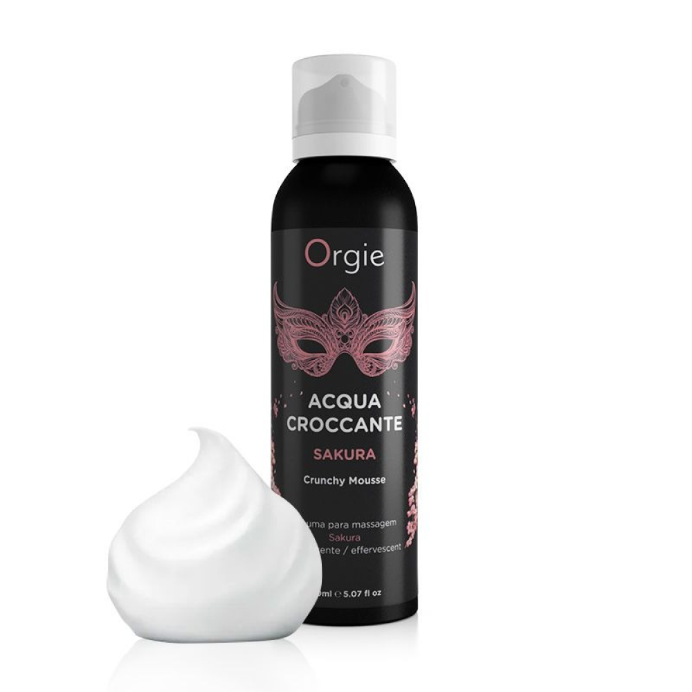 Шипучая увлажняющая пенка для массажа Acqua Crocante, Аромат: сакура, Orgie