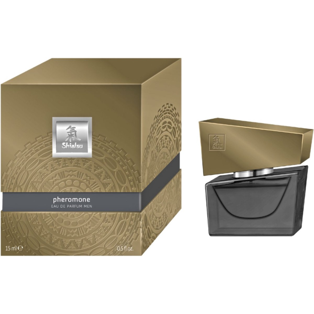 Духи с феромонами мужские SHIATSU Pheromone Fragrance men grey 15 ml