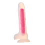 Светящийся фаллоимитатор Dream Toys RADIANT SOFT SILICONE GLOW IN THE DARK DILDO LARGE PINK