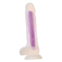 Светящийся фаллоимитатор Dream Toys RADIANT SOFT SILICONE GLOW IN THE DARK DILDO MEDIUM PURPLE