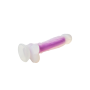 Светящийся фаллоимитатор Dream Toys RADIANT SOFT SILICONE GLOW IN THE DARK DILDO MEDIUM PURPLE