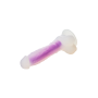 Светящийся фаллоимитатор Dream Toys RADIANT SOFT SILICONE GLOW IN THE DARK DILDO MEDIUM PURPLE