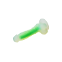 Светящийся фаллоимитатор Dream Toys RADIANT SOFT SILICONE GLOW IN THE DARK DILDO SMALL GREEN