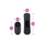 Мощный вибратор для трусиков с дистанционным управлением TEMPTASIA REMOTE CONTROL PANTY VIBE BLACK