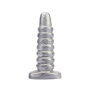 Анальная пробка рельефная Chisa Dark Muscle Cdt Bisley SILVER, 23 х 6.2 см