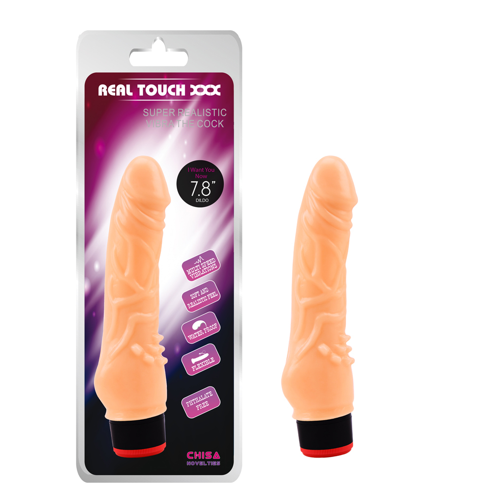 Вибратор CHISA Real Touch XXX с выступами для стимуляции клитора, на батарейках