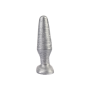 Анальная пробка Chisa Dark Muscle Stag Kaufman серебро 13.7 cм*4 cм