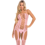 Комбинезон FAKE NEWS BODYSTOCKING PINK, OS