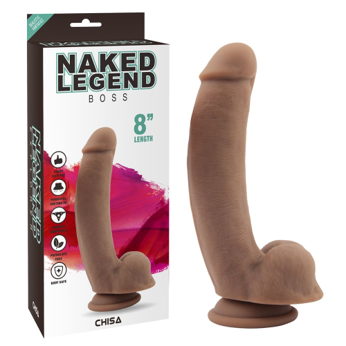 Фаллоимитатор на присоске Chisa Naked Legend Boss 8, коричневый