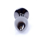 Анальная пробка с камнем Plug-Jewellery Dark Silver PLUG- Pink размер S