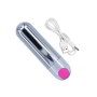 Вибропуля Strong Bullet Vibrator Silver/Pink USB 10 режимов вибрации