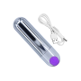 Вибропуля Strong Bullet Vibrator Silver/Purple USB 10 режимов вибрации