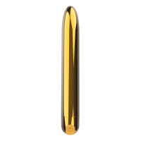 Вибропуля Ultra Power Bullet USB Glossy Gold 10 режимов вибрации