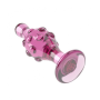 Стеклянная Анальная пробка 4.5 " Glass Romance Dildo Pink