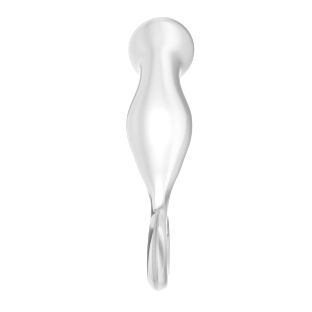 Стеклянная Анальная пробка 4,5" Glass Romance Clear