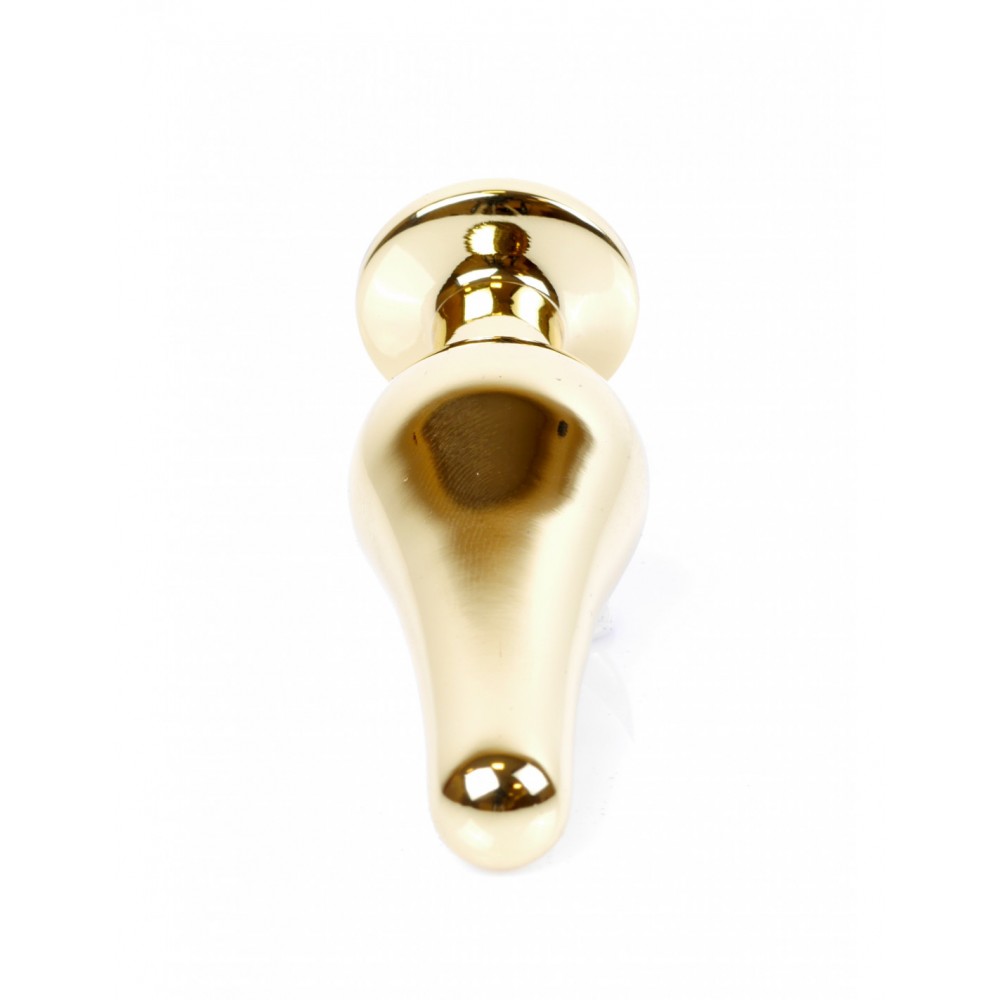 Анальная пробка с красным камнем Plug-Jewellery Gold BUTT PLUG- Red