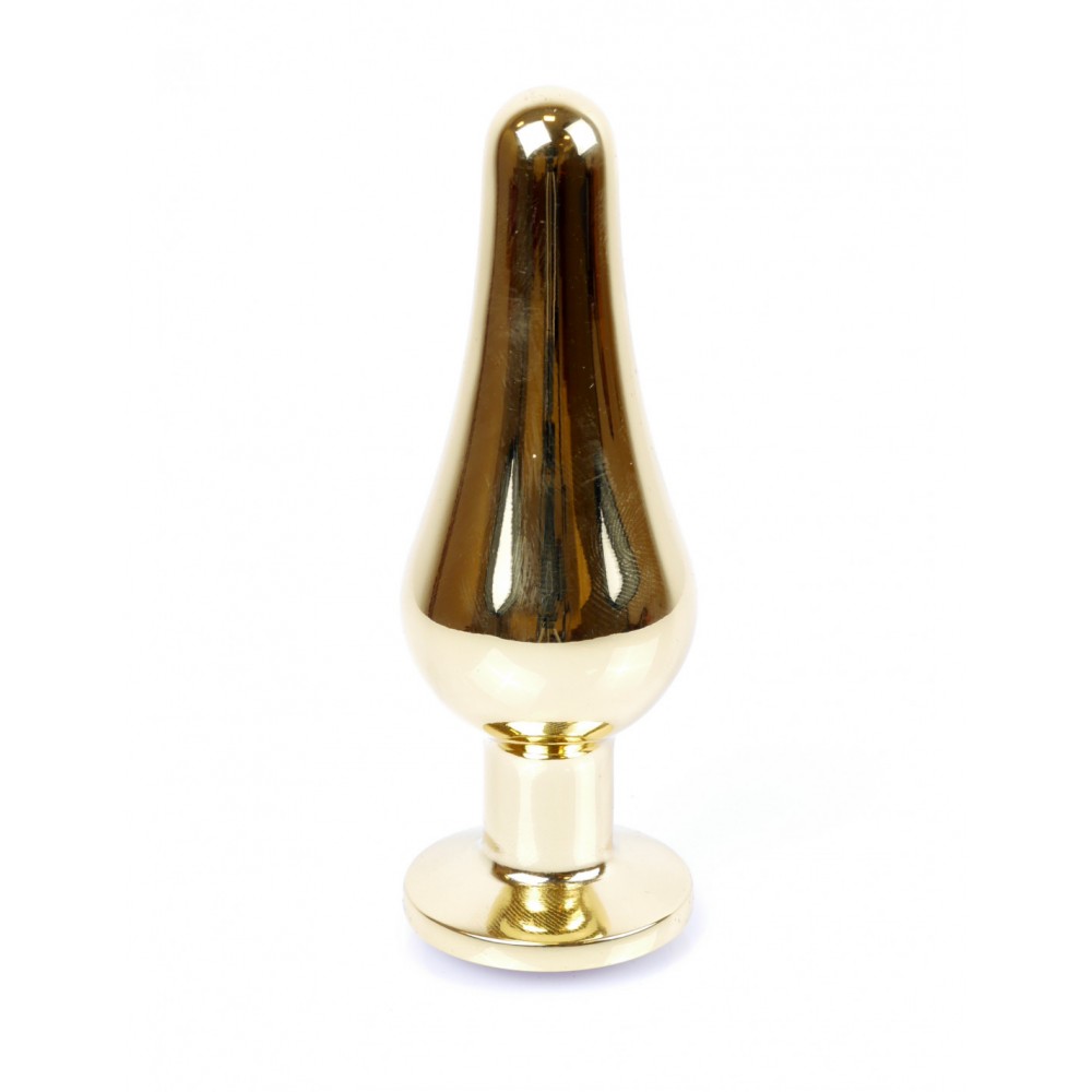 Анальная пробка с красным камнем Plug-Jewellery Gold BUTT PLUG- Red