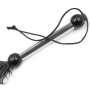 Кнут черный, прозрачная ручка FLOGGER, 39 см
