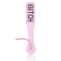 Шлепалка овальная с надписью Bitch PADDLE, розовая, 31,5 см