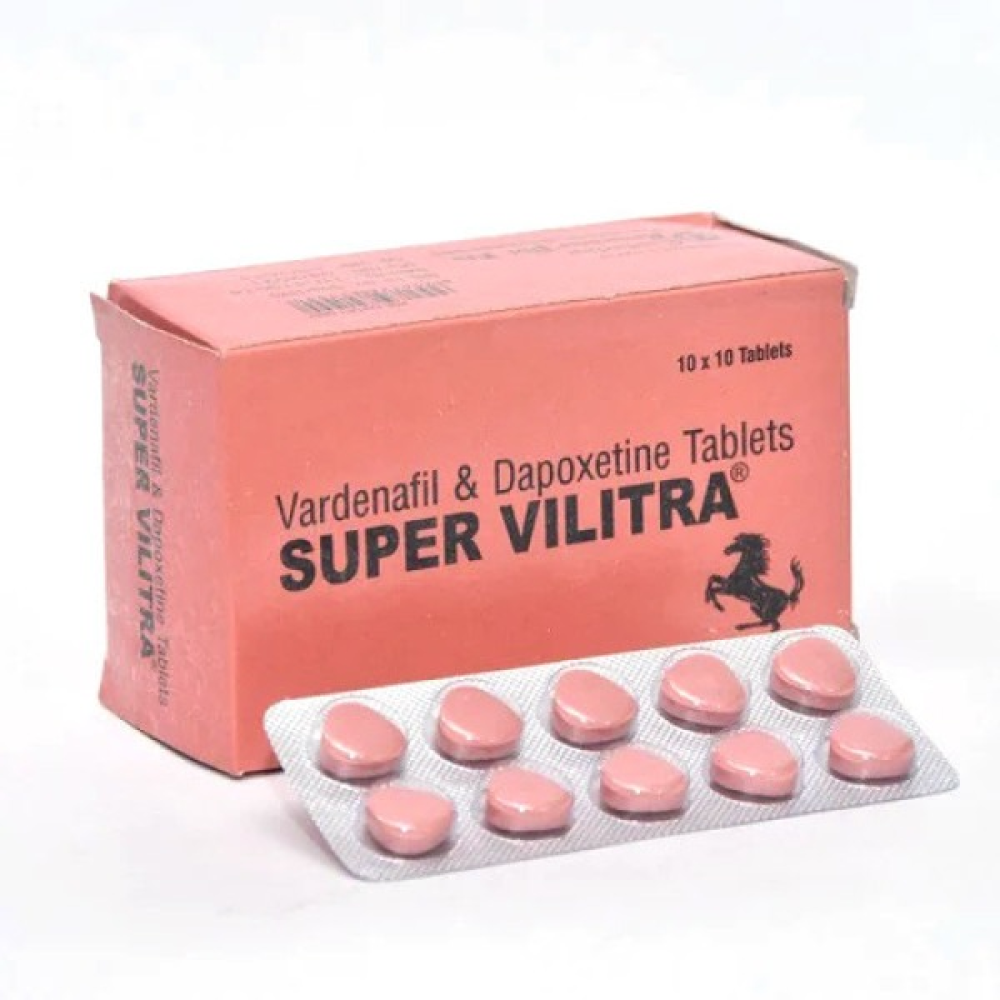 Таблетки Виагра Super Vilitra Левитра + Дапоксетин (цена за пластину ,10 таблеток)